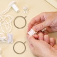 thumbnail image 3 of 20pcs Decorative Window Curtain Rings and Metal Curtain Holdbacks for Drapery Rods Iron Drapery Ring Loop Eyelet Curtain Ring for Panel Pin Hooks, 3 of 8
