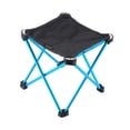 thumbnail image 4 of S SERENABLE Camping Stool 9.64" Portable Chair Mini Folding Stool for Beach Blue, 4 of 9