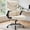 White, variant on Kelno PU Leather Executive Office Chair with Flip Up Armrest Ergonomic Drafting Chair,White