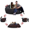 thumbnail image 2 of Puff Cama King Size 2 en 1 Baggy Negro 180 x 180 cm Baggy Puff Baggy 2 Bed King Black 180 x 180 cm, 2 of 4