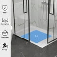 thumbnail image 4 of Tripumer Non-Slip Shower Mat 21 x 21 inch Square Bathroom Tub Mats Stall Mat for Shower Stall Floors Firm Grip Bathroom Mat Anti Slip Shower Mat with Suction Cups and Drain Hole Clear Blue, 4 of 7