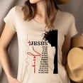 thumbnail image 4 of Jesus Is My Everything T-Shirt, Crown of Thorns Christian Faith Graphic Tee, Maroon, Size XL, 4 of 6
