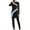 Black, variant on Muslim Women Oversized Swimsuit Conservative Swimsuit Long Sleeve Trousers Swim Cap Three Piece Swimsuit Muslim Swimwears Xxl