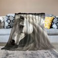 thumbnail image 2 of Patifu Horse Theme Soft Fleece Blanket Lightweight All Seasons Blanket for Living Rooms Sofa Decor Cow Gifts Various Sizes 60x80in, 2 of 6