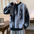 thumbnail image 4 of Yiliang Big and Tall Sweaters for Men Fall and Winter Long Sleeve Warm and Thermal Top Clothes ,Black,3XL, 4 of 4