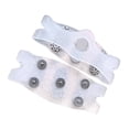 thumbnail image 4 of Crampones para hielo, antideslizantes, portátiles, ligeros, con agarre para zapatos, tacos de tracción para correr, caminar, senderismo, exteriores, transparente, 4 of 8