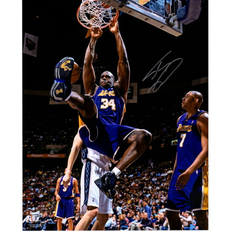 Shaquille O'Neal Los Angeles Lakers Autographed 16'' x 20'' Monster Dunk Photograph - Fanatics Authentic (Shaquille O Neal Best Dunks)