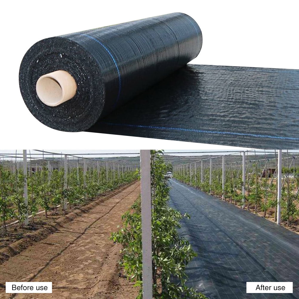 Details about   Weed Barrier Landscape Fabric Heavy Duty Weed Fabric Ground Cover Woven PE 3.2oz 