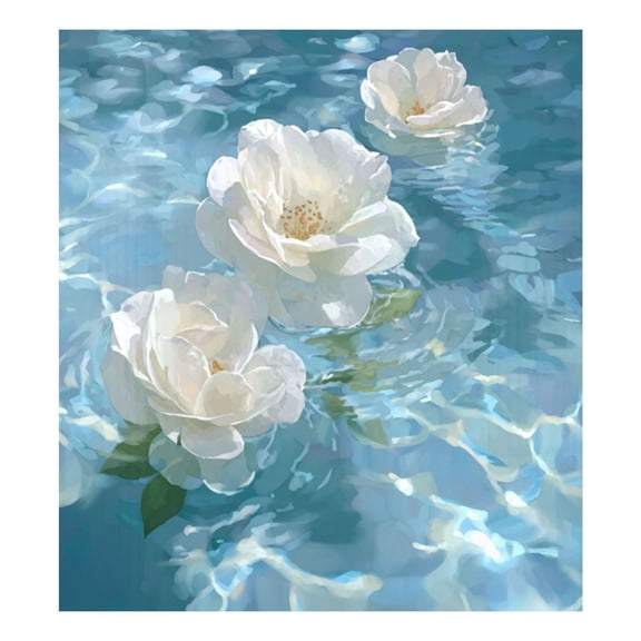 IAUYY Magnetic decorative sticker - 23x26 Inch PVC Refrigerator Decorative Cover, Removable DIY Art for Kitchen Appliances Clear and Transparent Ripples