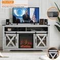 Okvnbjk Fireplace TV Stand for TVs up to 70", Entertainment Center with