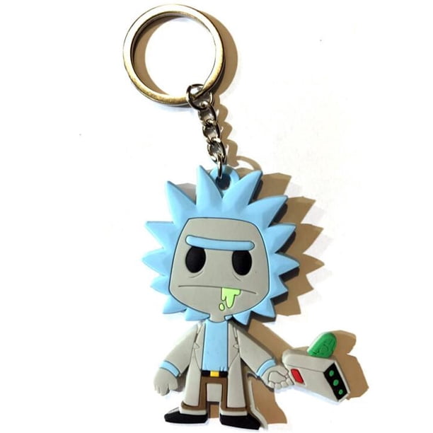 LLavero de figuras de Iron Man, Dean, Rick at Morty, muñecos de PVC, Harry Potter, Dobby, Harley Quinn, Wonder Woman, Deadpool, Naruto, Vegeta, juguete clave