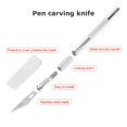 thumbnail image 3 of Non-Slip Engraving Metal Scalpel Knife Kit +5/40/45pcs #11 Blades Cutter Craft Knives for Mobile Phone PCB Repair Hand Tools R Set, 3 of 6