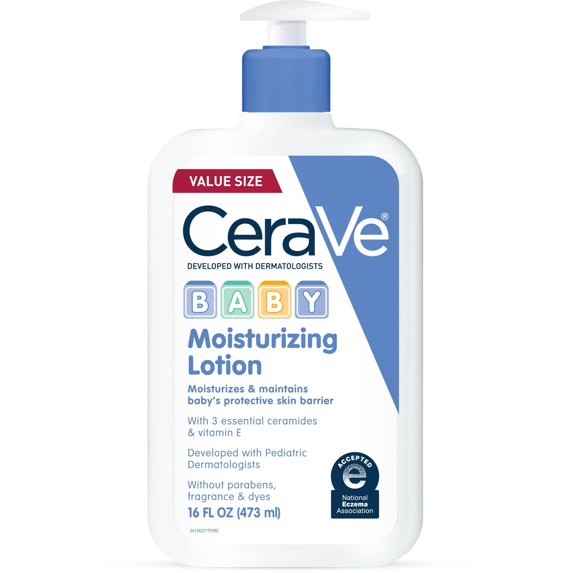 CeraVe Baby Face & Body Moisturizer Lotion for Sensitive Skin, 16 fl oz