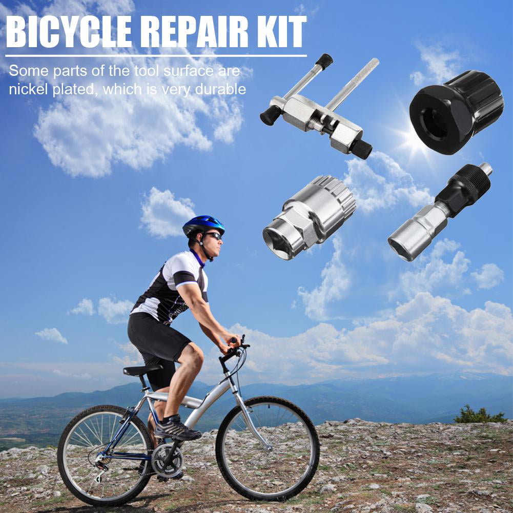 4PCS Mountain Bicycle Repair Tool Bike Crank Wheel Puller Pedal Remover Tool US 