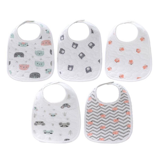 Toalla de saliva de algodón para bebé, bolsillo de arroz con dibujos animados para bebé, estilo 3