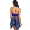 thumbnail image 4 of Plus Size Sexy Mesh Skirt Split Ladies Halter Bikini Swimsuit Two Piece, 4 of 4