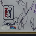 thumbnail image 5 of Rickie Fowler, Dustin Johnson, Brooks Koepka, Bryson DeChambeau plus 34 golfers Autographed TPC The Players Championship Deluxe Framed Pin Flag - JSA Letter, 5 of 6