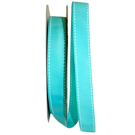 UPC: 0840108861697 | JAM Paper Grosgrain Saddle Stitch Ribbon  7/8 Inches x 50 Yards  Aqua  Sold Individually