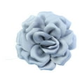 thumbnail image 2 of Segolike Flower Brooch Lapel Pin for Women Ladies Handmade Decorative Corsage Boutonniere for Dance Party Ceremony Clothes Accessories Gray, 2 of 8