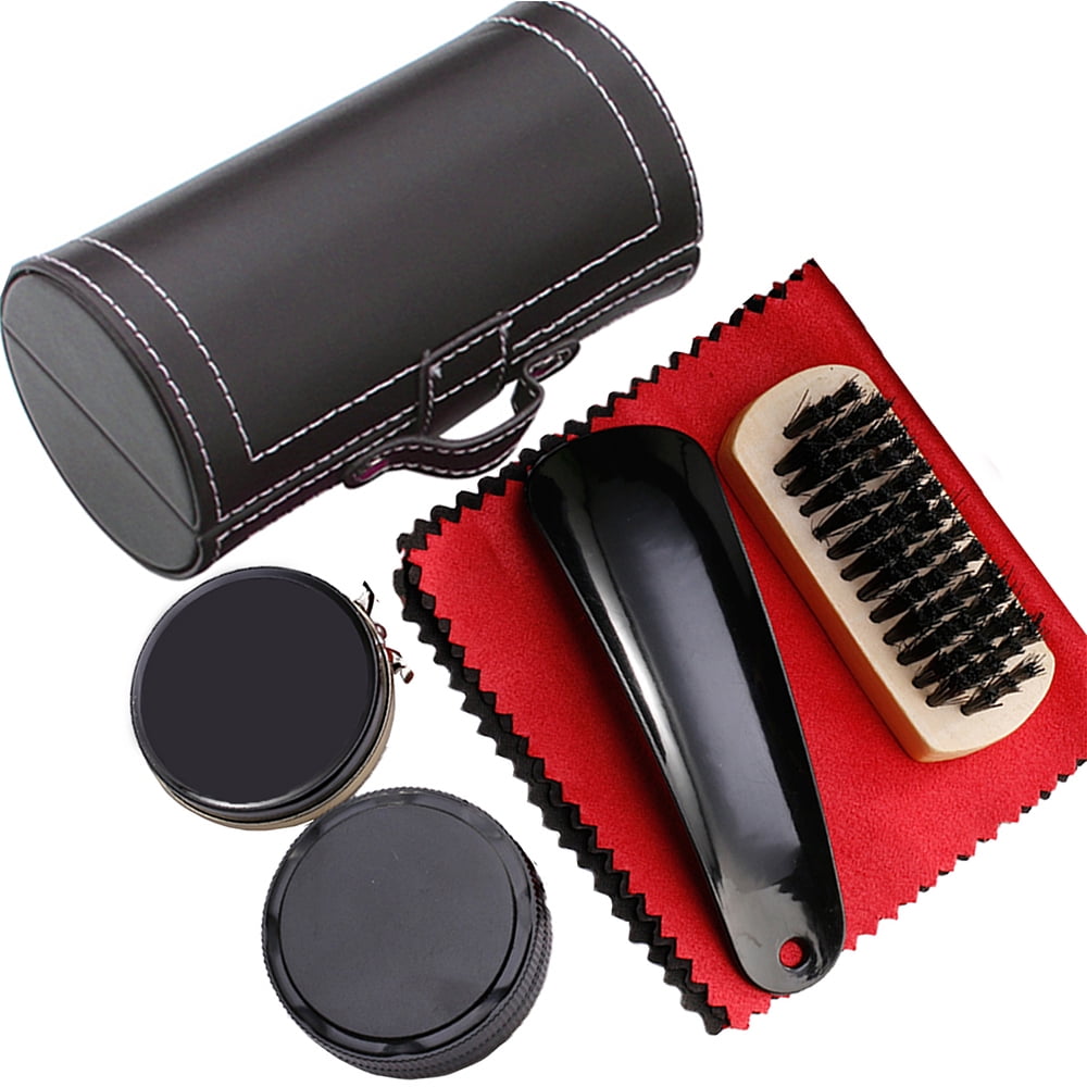 その他 KIWI SELECT Valet Shoe Care Kit KIWI Select Wooden Shoe Valet Kit with Shine Accessories - Walmart.com