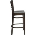 thumbnail image 5 of Home Square 30" Ladder Back Bar Stool in Walnut - Set of 3, 5 of 11