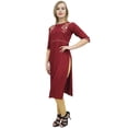 thumbnail image 4 of Bimba Women's Rayon Black Kurti Designer Gota Patti Embroidered Tunic Kurta-4, 4 of 5