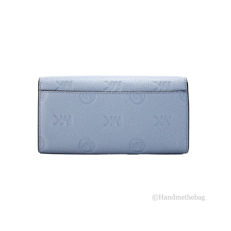 Michael Kors Jet Set Large Pale Blue Embossed Envelope Continental