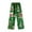 Green, variant on Tfken Pants For Girls Kids Straight-Leg Casual Christmas Print Elastic Waist Flannel Sleepwear Trousers Green Size 2-3 Years