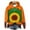 C#Orange, variant on DPTALR George Fall/Winter Unisex Thanksgiving Printed Hooded Pullover Sweater with Pocket,Orange,Big and Tall Men XXL