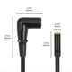 thumbnail image 3 of Cable XLR de 1/8 A Ángulo Recto, Cable Adaptador de Audio Balanceado de Miniconector Estéreo Hembra de 3,5 mm A XLR A, 3 of 5