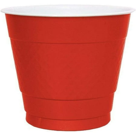 

Plastic Party Cups-9oz | Red | Pack of 50 Cup 9 oz