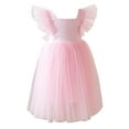 thumbnail image 5 of Toddler Light Pink Girls Dress Ruffle Girls Tulle Dress Junior Dresses for Teen Girls Dresses for Teens 12-18 M, 5 of 5