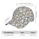 thumbnail image 2 of Fotbe White Popcorn Gorro Clásico de Béisbol, Gorra Ajustable con Broche Snapback, Gorro de Exterior de Algodón Suave, 2 of 6