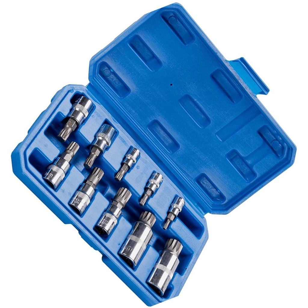 ATD 13782 10-Piece Triple Square Spline Bit Socket Set - Walmart.com