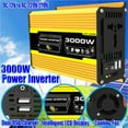 thumbnail image 3 of DC 12V To AC 110/220 Power Inverter Car Voltage Transformer 3000W Digital Power Inverter ,Multiple Protections, 3 of 5