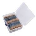 thumbnail image 2 of Juego de resistencias de 2600 Uds., 130 valores, 1/4W, película metálica 1%, materiales duraderos, suministros eléctricos de resistencia pequeña VoborMX herramienta, 2 of 8