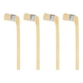 thumbnail image 1 of Uxcell Paint Brush 4Pcs 1 Inch Soft Wool Variety Angled Bend Brushes Radiator Paint Brush Light Brown, 1 of 6