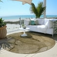 thumbnail image 6 of Addison Rugs Chantille Indoor/Outdoor Transitional Modern Brown Washable Round Rug, 8' x 8', 6 of 6