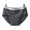 Black, variant on Womens Mid Rise Seamless Briefs Contrast Waistband V Stitching Detail Cotton Crotch Breathable Underwear