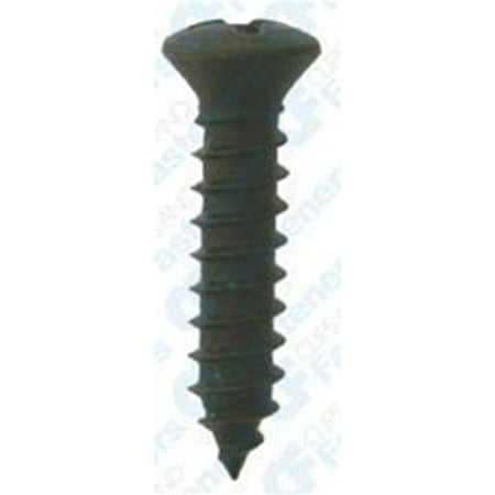 

100 #10 X 1-1/2 Phillips Oval Head Tap Screws Black