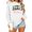 White, variant on Merry Christmas Sweatshirt for Women Plaid Holiday Long Sleeve Xmas Tree Print Pullover Lightweight Shirt