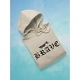 thumbnail image 3 of Japanese Dragon Brave Text Hoodie Women -Image by Shutterstock, Female Large, 3 of 4
