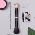 thumbnail image 2 of Pincel de maquillaje portátil con funda, multifuncional, retráctil, doble pincel para lápiz labial, pincel corrector, herramientas de belleza, 2 of 5