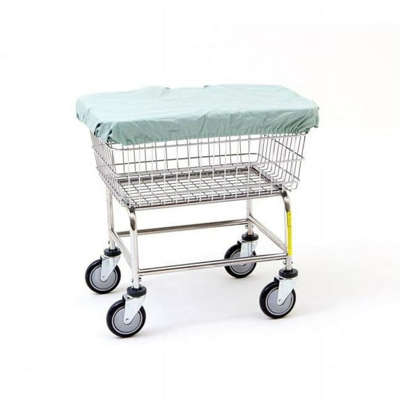 R&B Wire Products 131 Nylon Basket Cover Cap for E - D & G Baskets - Gray Green - 50 x 21 x 68 in.