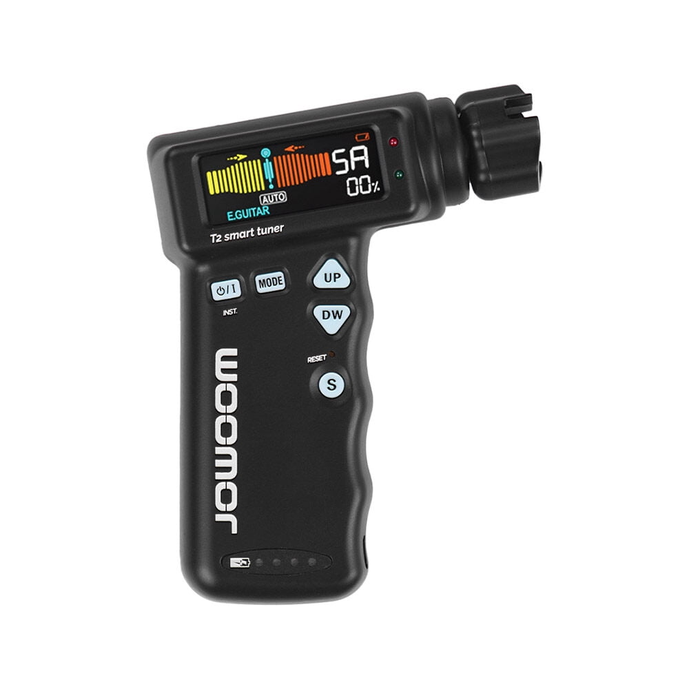 JOWOOM T2 Multi-functional Smart Guitar Tuner Peg String Winder for Guitar Ukulele Chromatic Tuning Built-in Rechargeable Lithium Battery
