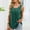 Green, variant on Women's Cotton Tank Tops, Pleated Front V Neck Summer Casual Sleeveless T-shirts Wine Size XL