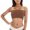 Coffee, variant on Strapless Fitness Padded Size Plus Top Bra for Women Stretchy Bra Yoga Bras Sports Bandeau Tube Bodysuit for Women Padded Seamless Bandeau Shiny Top Women Ladies Tube Top Crushed Leotard