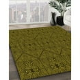 thumbnail image 2 of Ahgly Company Indoor Square Patterned Black Bean Brown Area Rugs, 6' Square, 2 of 6