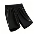 thumbnail image 2 of Xdegoge Athletic Running Shorts for Men Quick Dry Workout Gym Shorts with Zipper Pockets Elastic Waist Drawstring Breathable Activewear for Exercise Fitness Training, 2 of 5