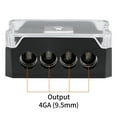 thumbnail image 4 of 4 Way Power Distribution Block 2 Gauge in 4 Gauge Out Power Ground Distributor for Audio Splitter Silver Tone, 4 of 6